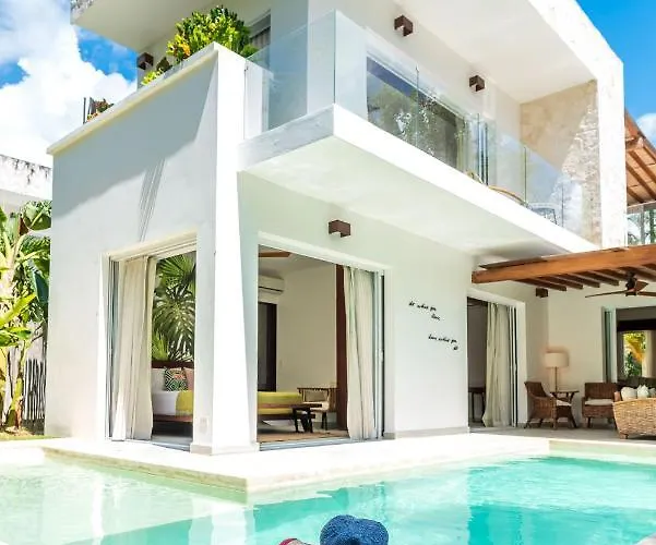Ek'balam & Flamingo, Luxury Villas, Private Pool, Private Garden, Jacuzzi, 24h Security Pousada *