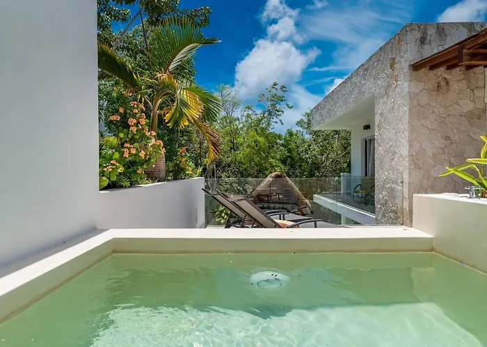 Ek'balam & Flamingo, Luxury Villas, Private Pool, Private Garden, Jacuzzi, 24h Security * Tulum
