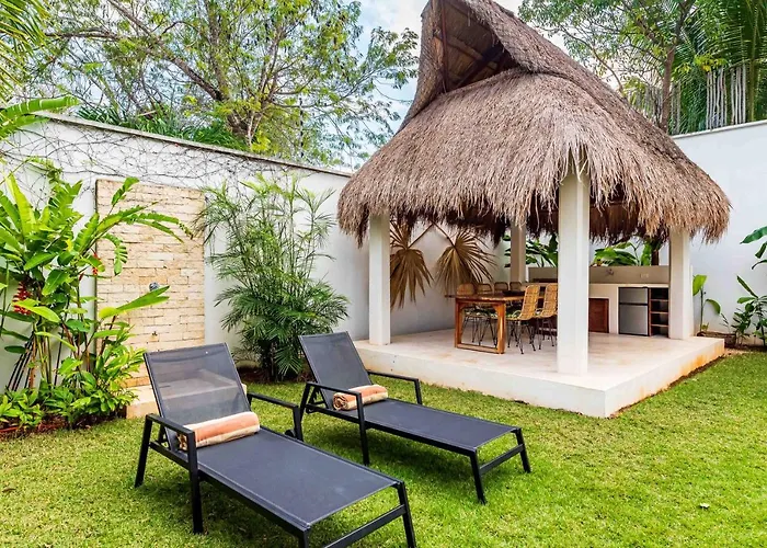 Pousada Ek'balam & Flamingo, Luxury Villas, Private Pool, Private Garden, Jacuzzi, 24h Security