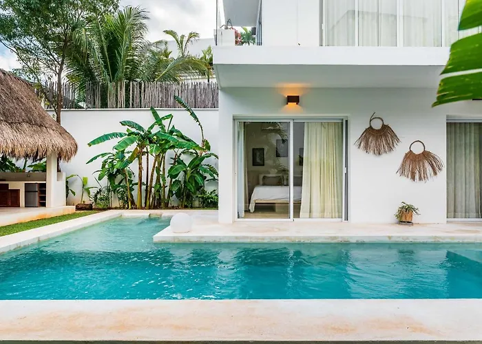 Ek'balam & Flamingo, Luxury Villas, Private Pool, Private Garden, Jacuzzi, 24h Security Tulum
