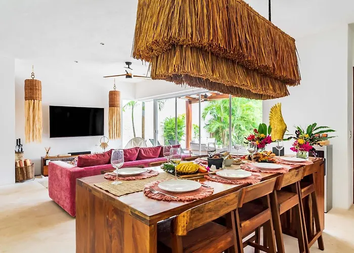 Ek'balam & Flamingo, Luxury Villas, Private Pool, Private Garden, Jacuzzi, 24h Security Pousada