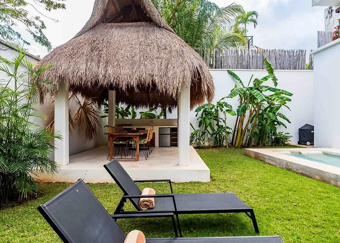 Ek'balam & Flamingo, Luxury Villas, Private Pool, Private Garden, Jacuzzi, 24h Security Tulum
