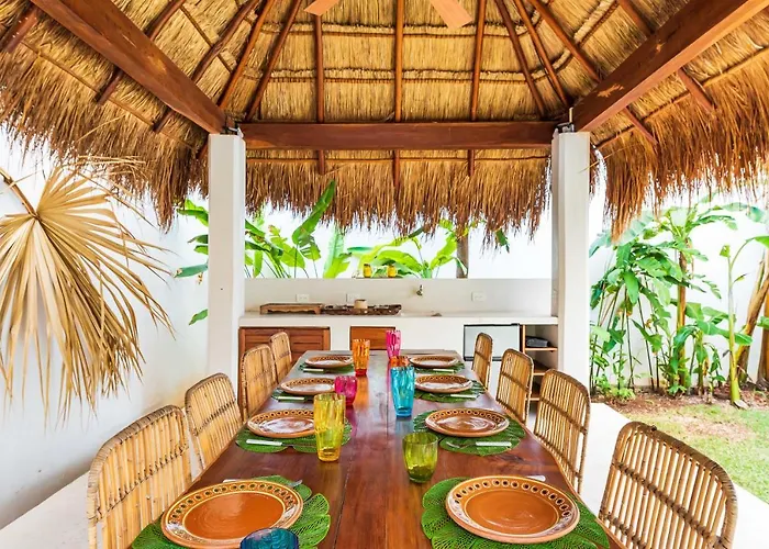 Ek'balam & Flamingo, Luxury Villas, Private Pool, Private Garden, Jacuzzi, 24h Security Pousada Tulum